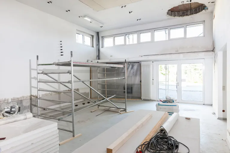 Renovierung eines Ateliers.