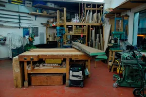 Holzwerkstatt im HEi in München