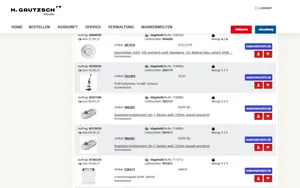 Screenshot aus der Bestellhistorie eines EInk&auml;ufers &uuml;ber H. Gautzsch