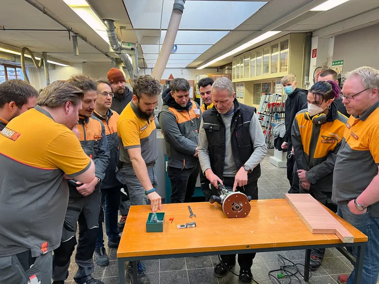 Hornbach-Kurs in der Holzfachschule Bad Wildungen