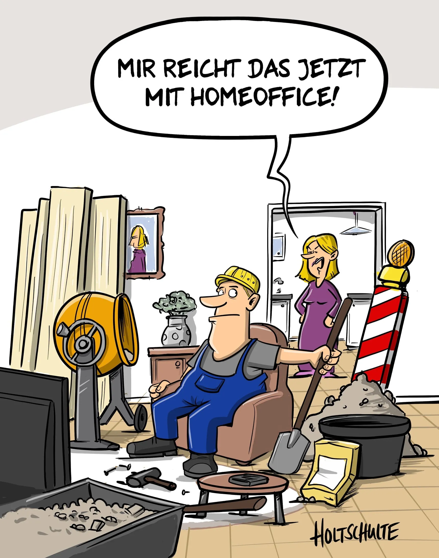 Karikaturen und Cartoons zum Handwerk