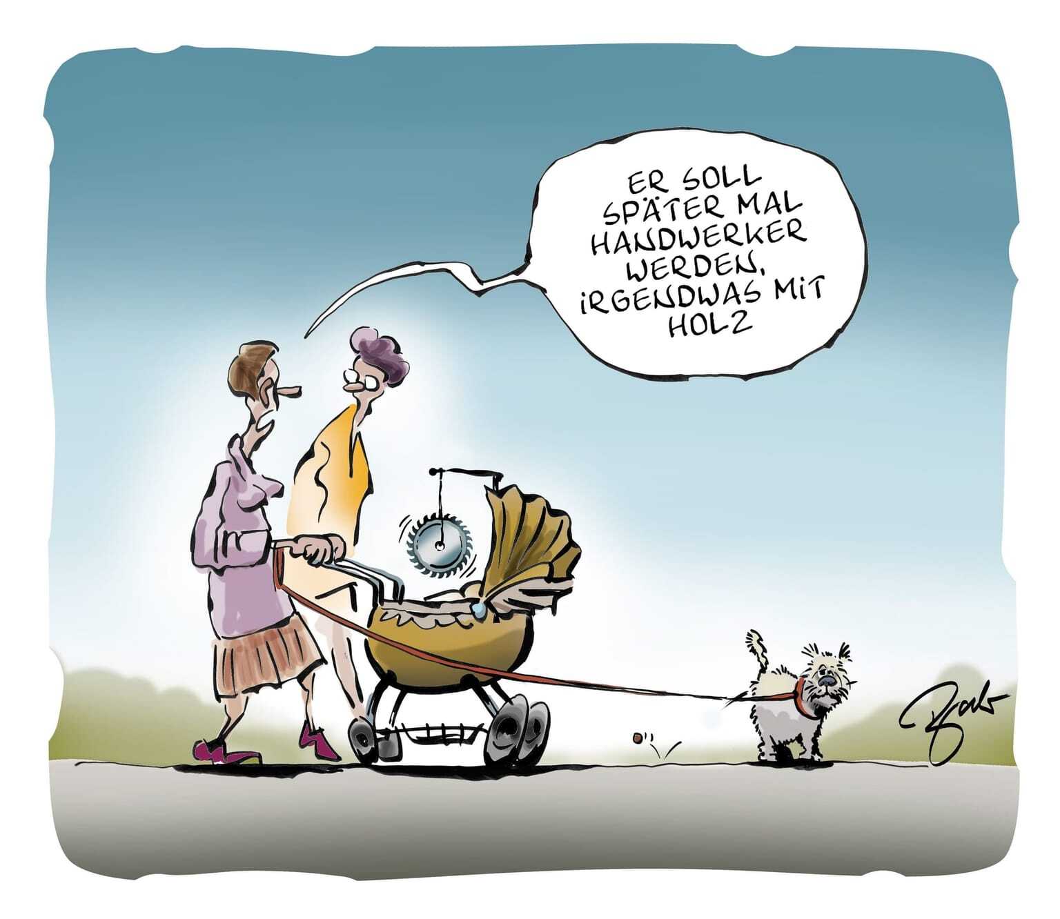 Da Will Einer Den Liefertermin Wissen Karikatur Lustige Karikaturen und Cartoons zum Handwerk - dhz.net