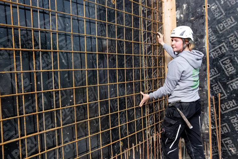 Stahl auf der Baustelle