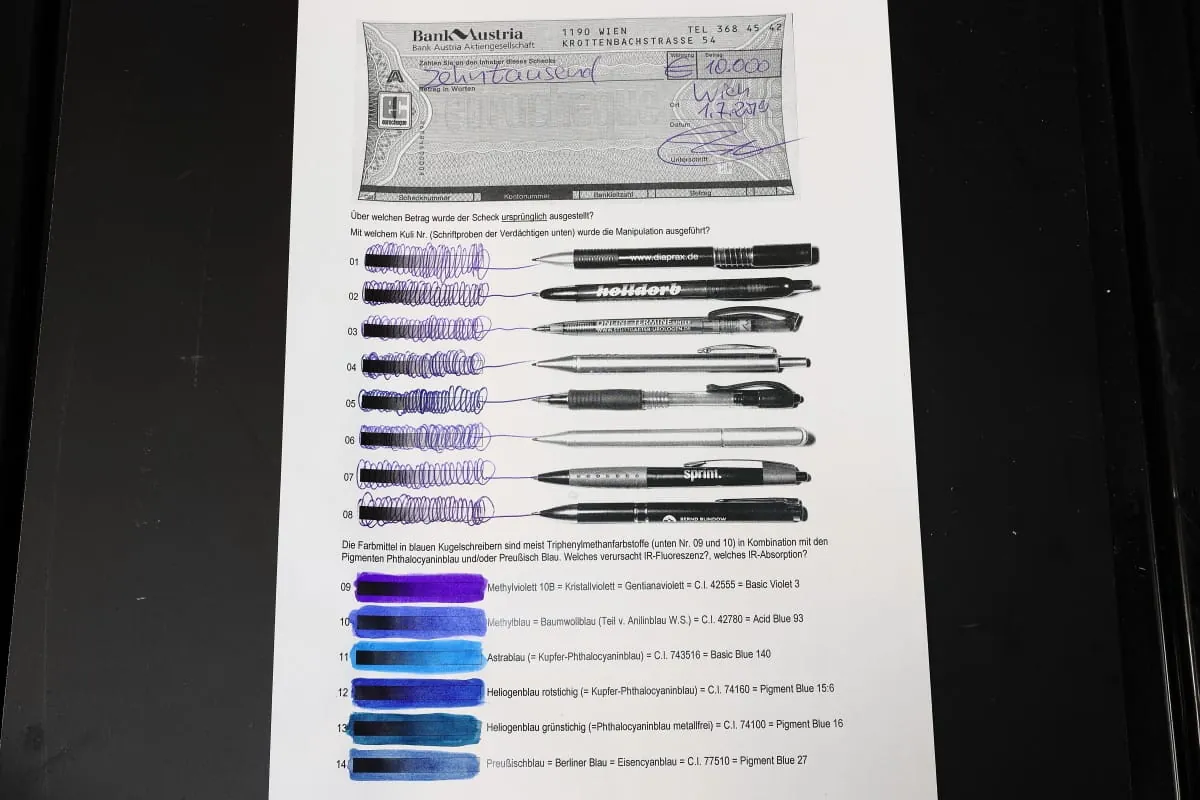 Kugelschreibertinten