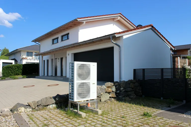 Neubau mit W&auml;rmepumpe
