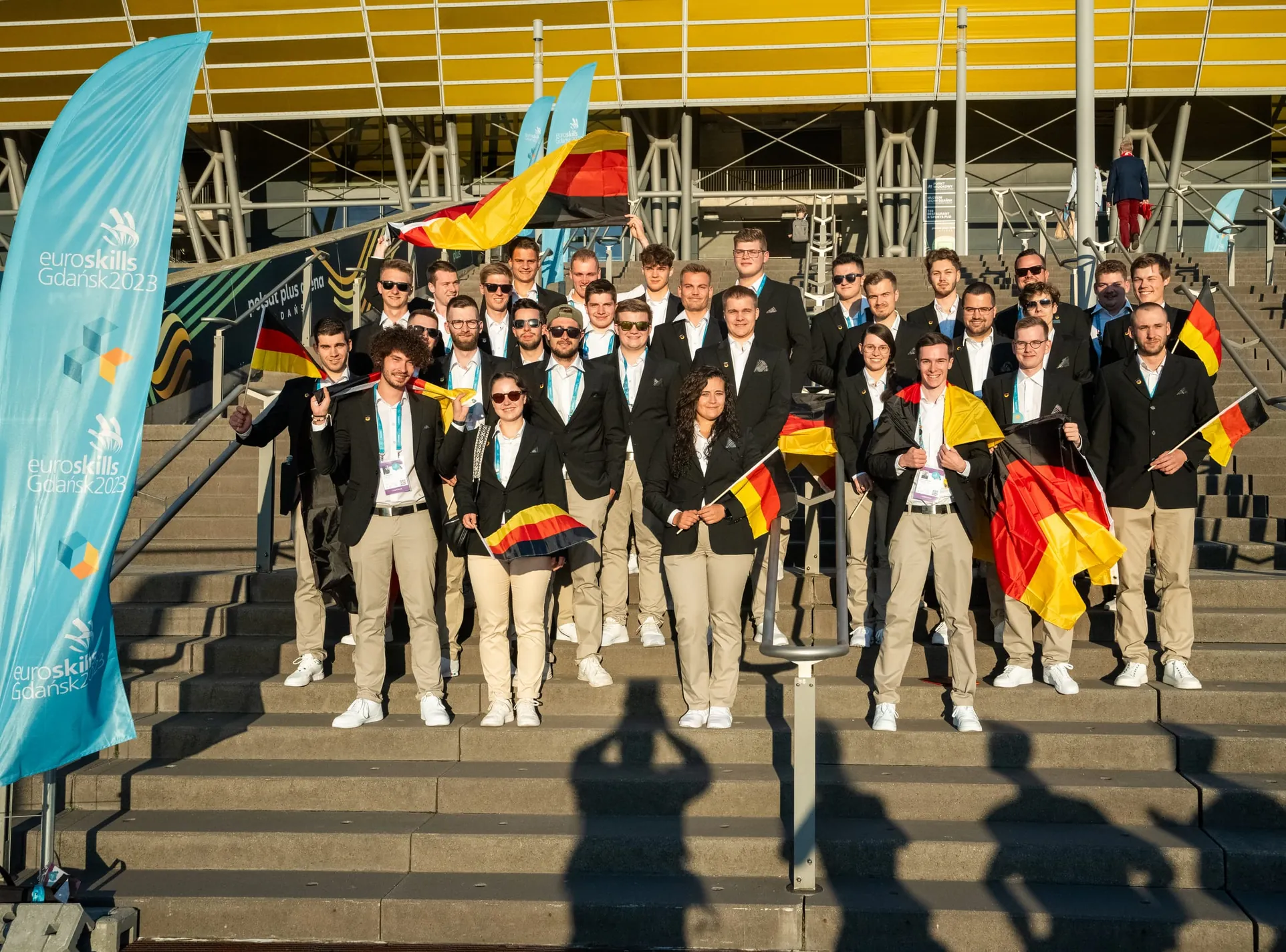 Die deutsche Nationalmannschaft der Berufe bei den EuroSkills 2023 in Danzig