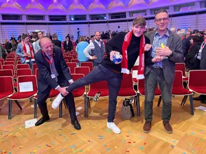 Ulrich Bopp, Simon Schrempf und Alfred Gislason.