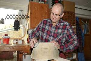 Jens Hertel bei der Arbeit