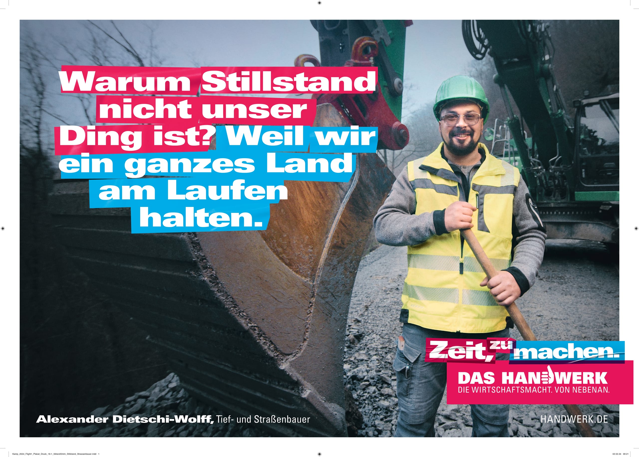 Kampagne "Zeit, zu machen": Tief- und Straßenbauer