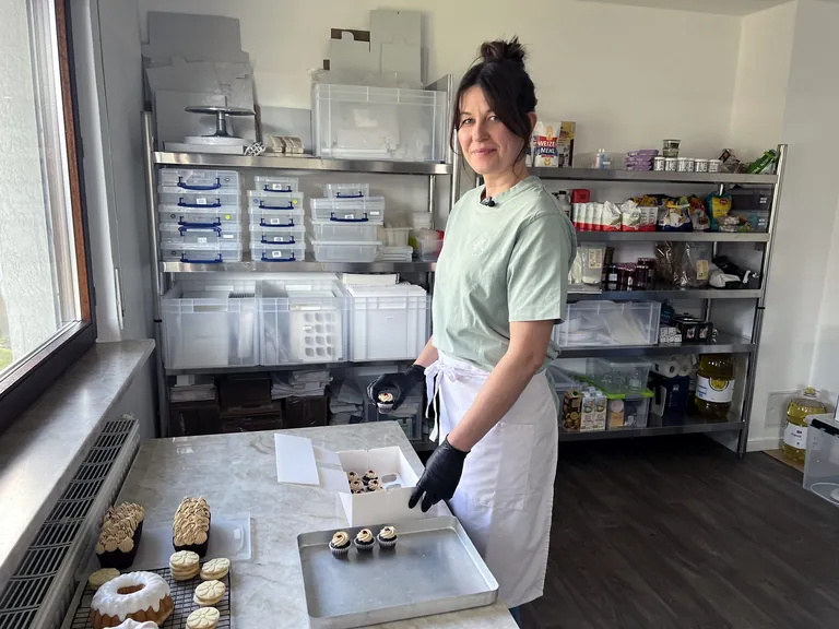 Malgorzata Kaziszyn in der Backstube