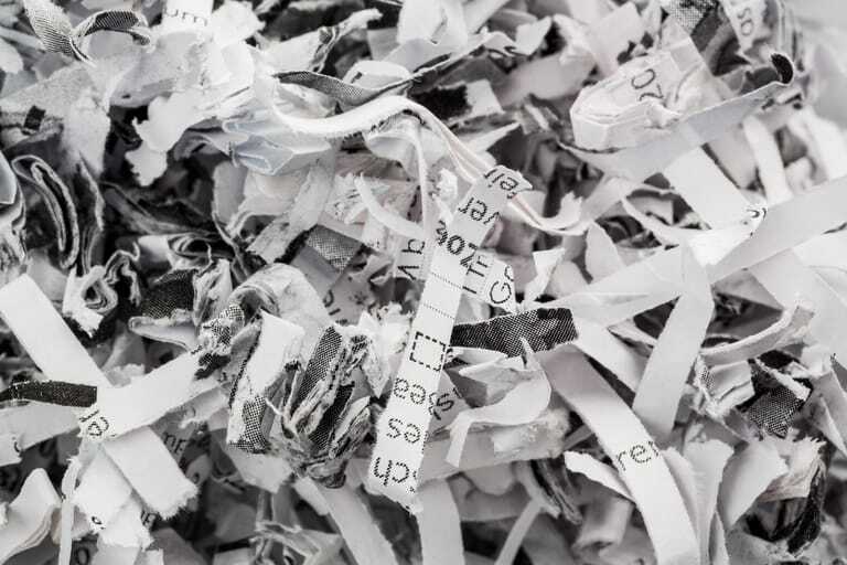 Geschredderte Akten