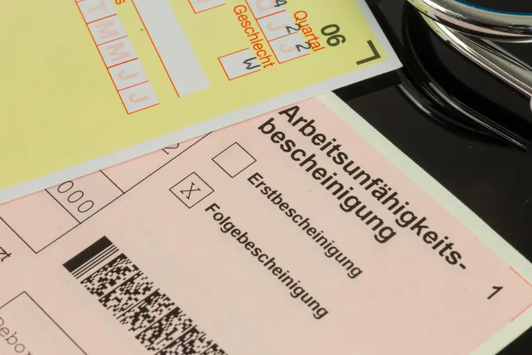 Arbeitsunf&auml;higkeitsbescheinigung