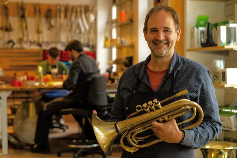 Metallblasinstrumentenmachermeister Christoph Endres