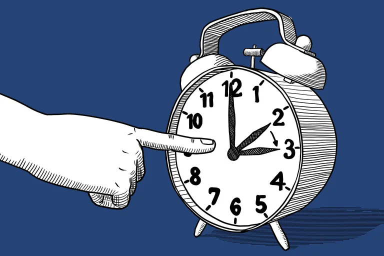 Grafik zur Zeitumstellung: Eine Stunde vor