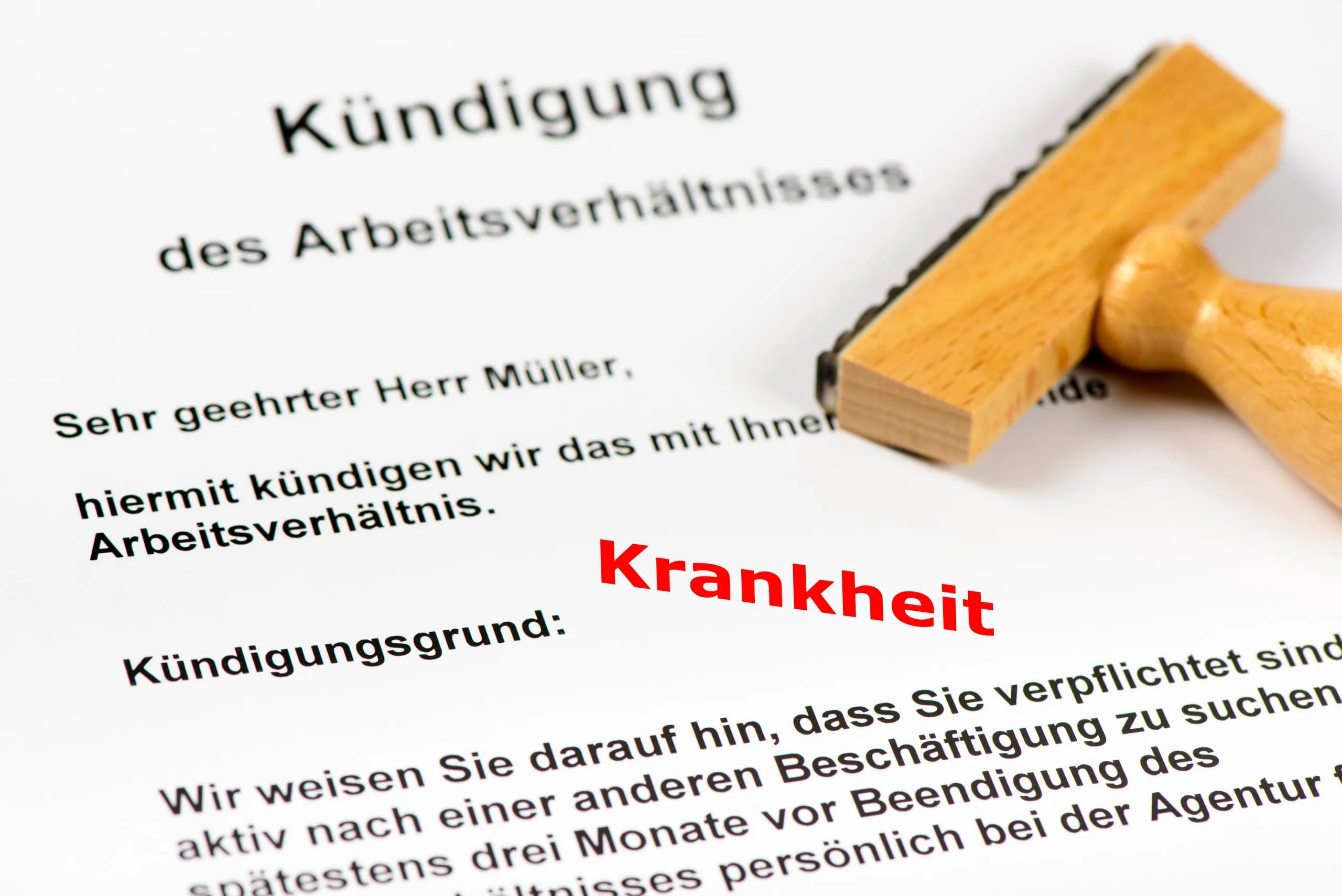 Kündigung, weil zu oft krank?