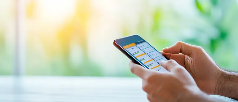 Planungstool am Smartphone