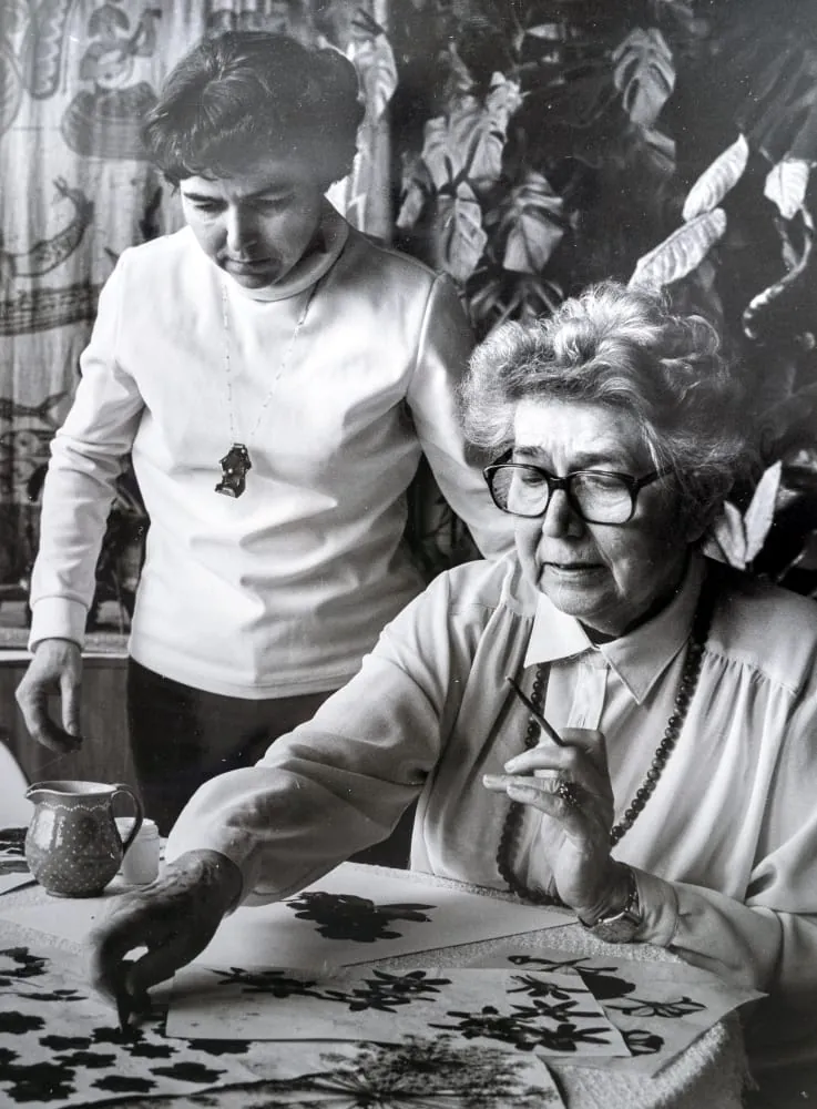 Christiane Schl&uuml;ssel mit ihrer Mutter Hildegard Vogel