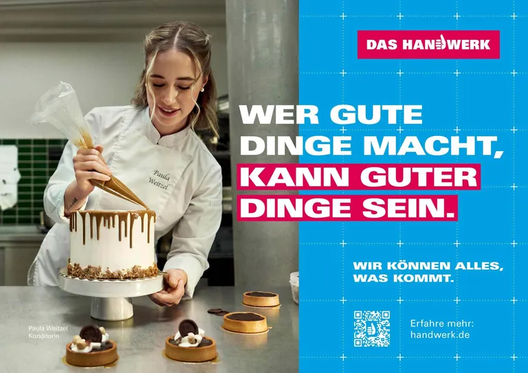 Das Herzst&uuml;ck der Kampagne sind 17 echte Handwerkerinnen und Handwerker, die in Werbemotiven und Videos authentisch die Vielfalt ihres Berufs pr&auml;sentieren.