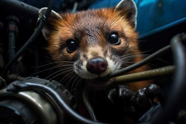 Gefährlicher Untermieter: Marder im Motorraum können teure Schäden anrichten.