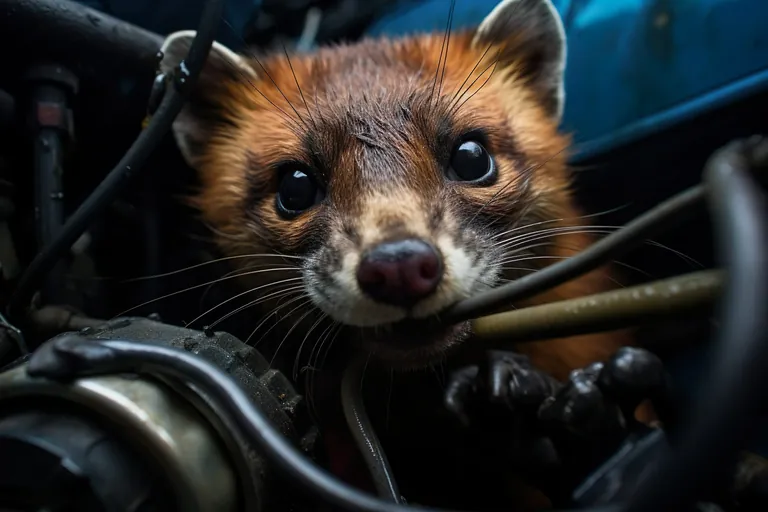 Gef&auml;hrlicher Untermieter: Marder im Motorraum k&ouml;nnen teure Sch&auml;den anrichten.