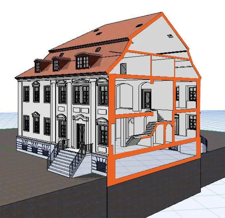 3D-Scann von Schloss Steinbach in Bad Lausick