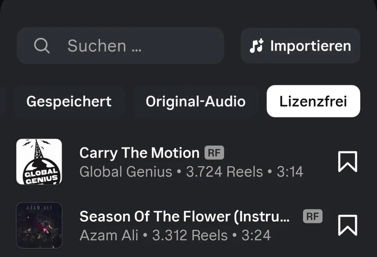 RF Kennzeichnung Instagram Bedeutung