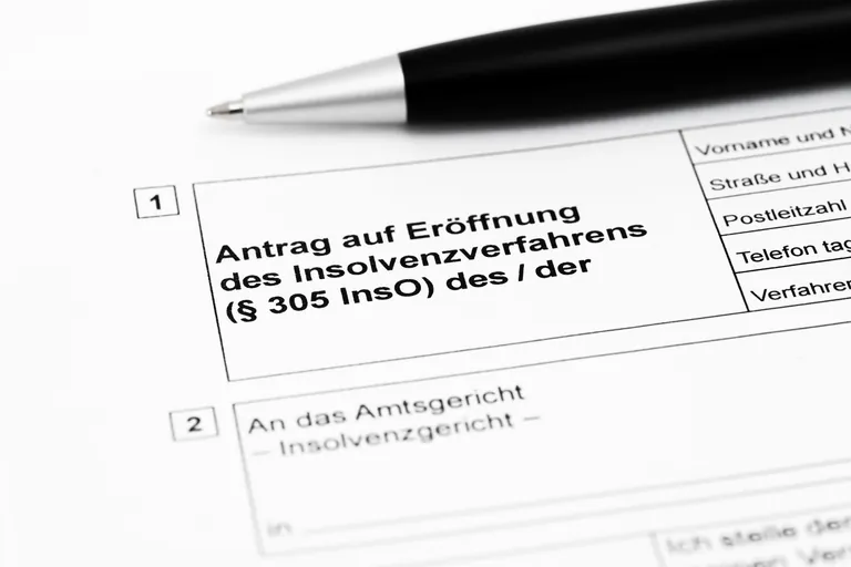 Antrag auf Eröffnung des Insolvenzverfahrens