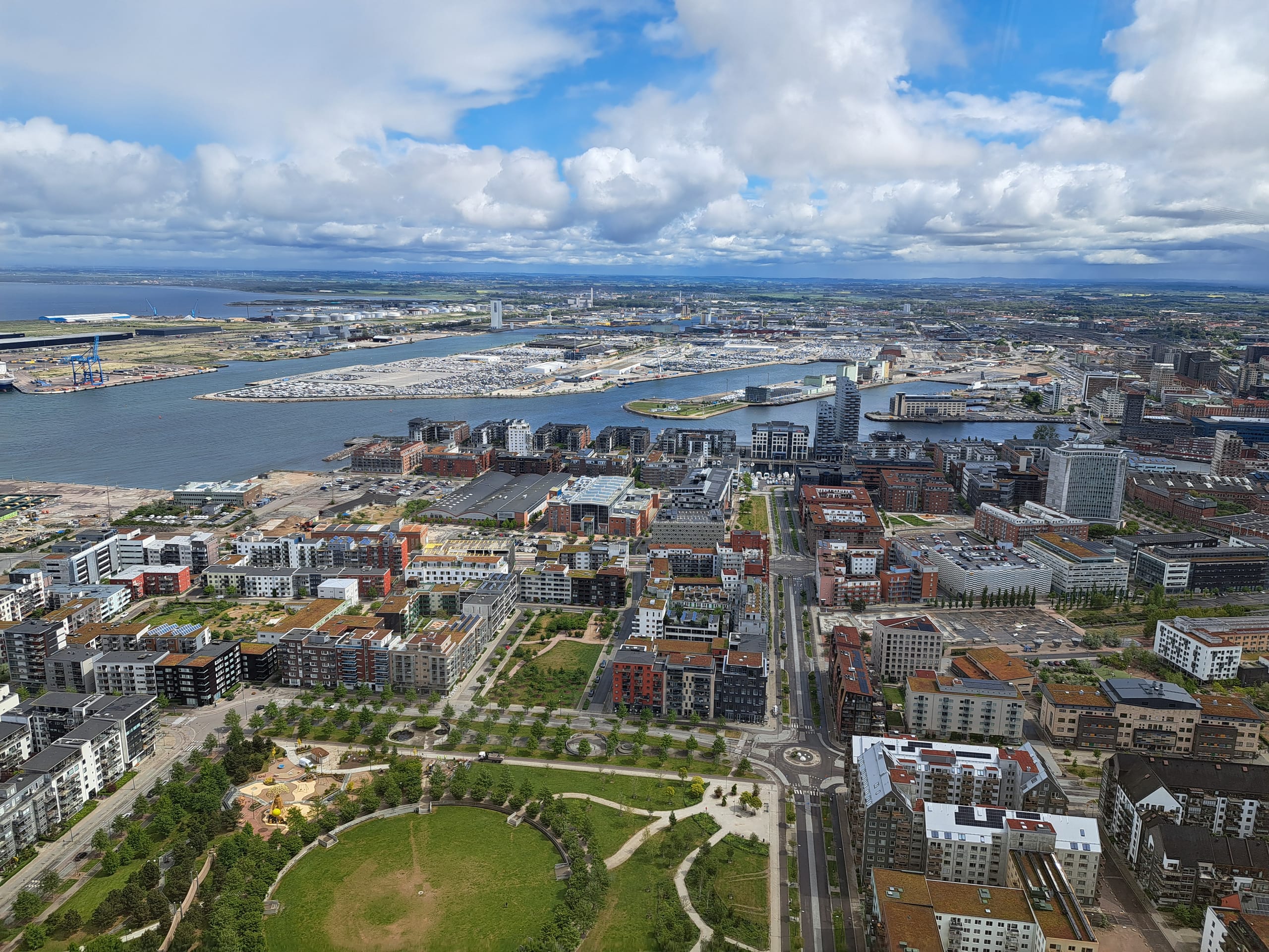 Blick auf Malmö, die drittgrößte Stadt Schwedens.