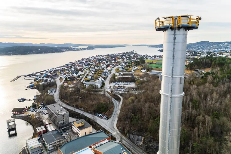 CO₂-Abscheideanlage von Heidelberg Materials in Brevik, Norwegen
