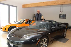 Conrad Buck in seiner Werkstatt