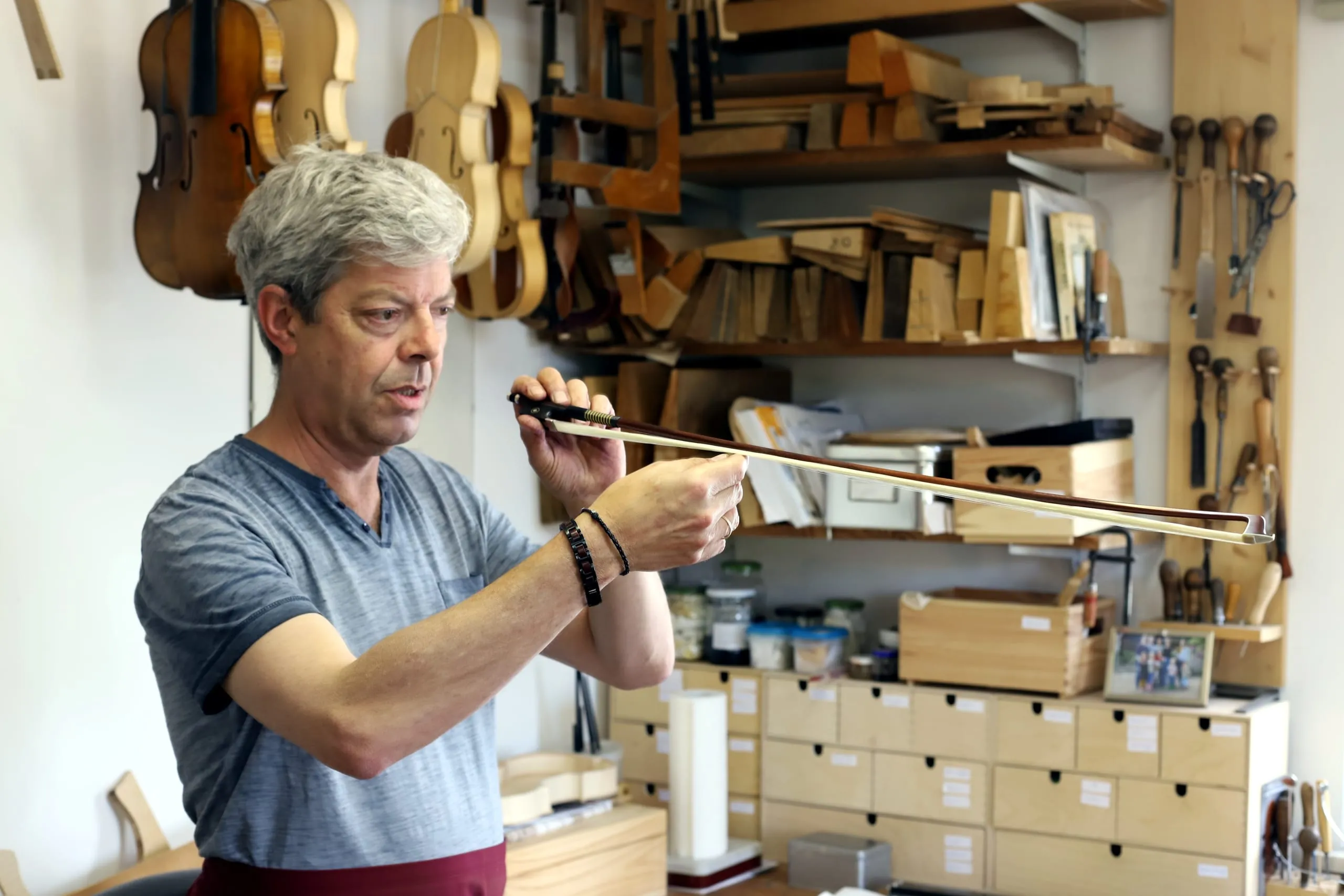 Der heimliche Klangmeister: Seine Bögen lassen Geigen klingen