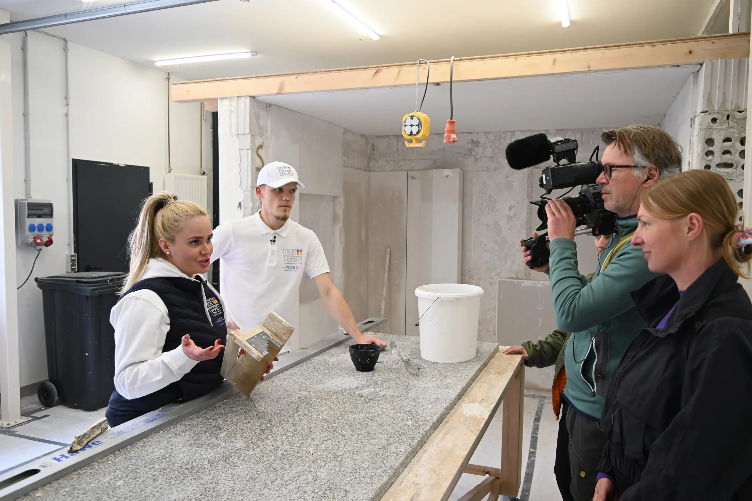 Sie steht für eine Reihe weiblicher Vorbilder auf dem Bau