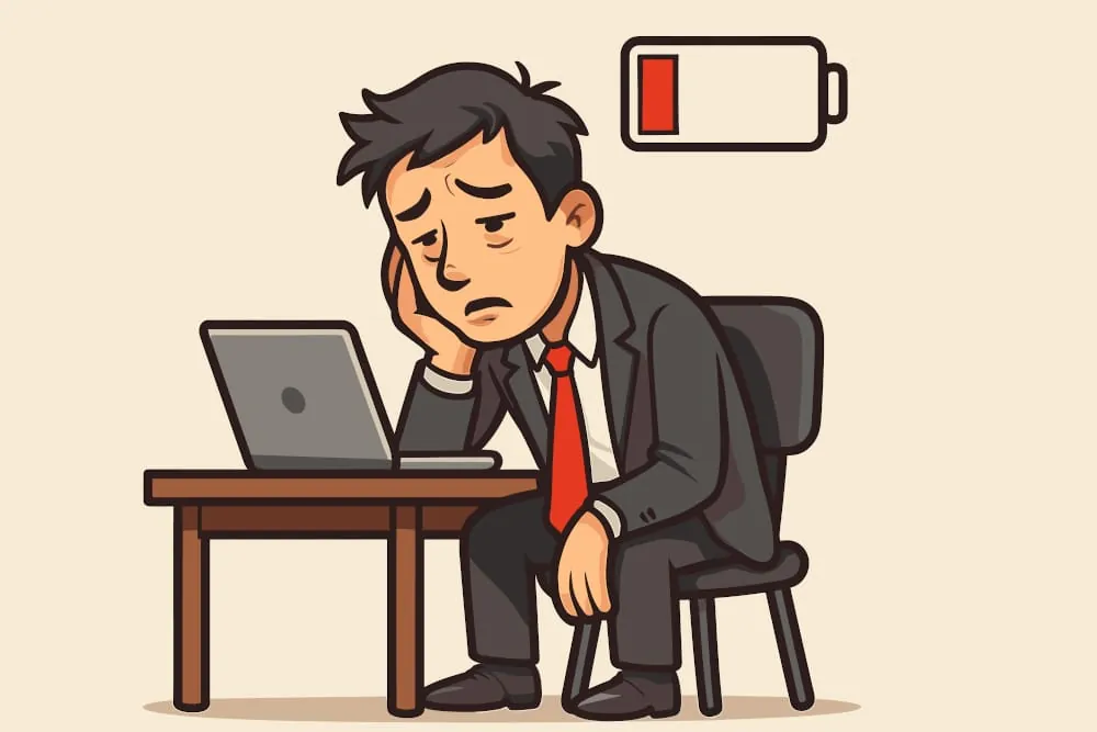 So erkennen Unternehmer, dass ihr Akku leer ist