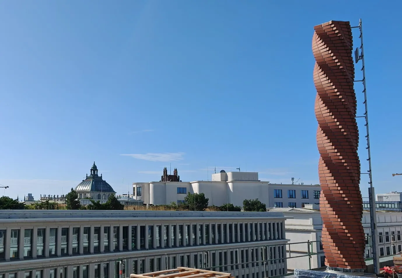 Kunstschornstein für die Kaminfegerausbildung