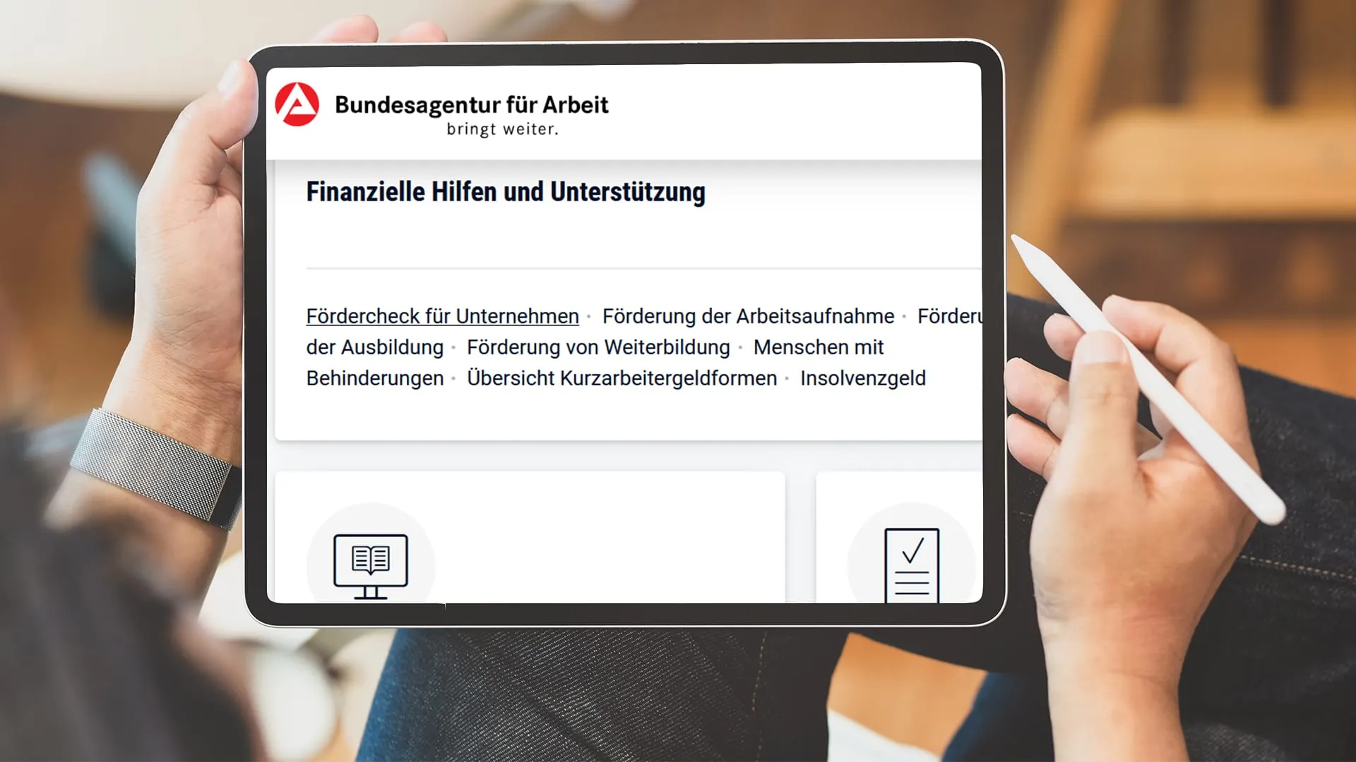 Arbeitsagentur startet digitalen Fördercheck für Betriebe