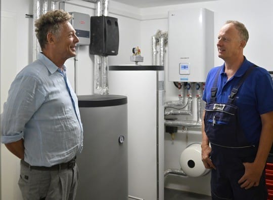 When an architect installs a heat pump in his own house