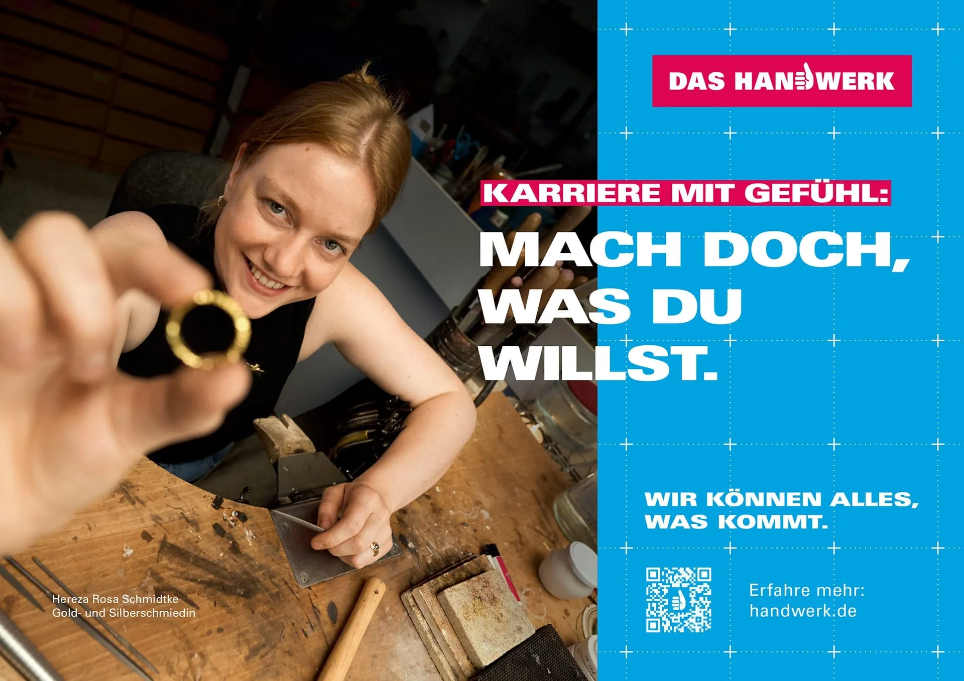Imagekampagne "Das Handwerk": Gold- und Silberschmiedin Hereza Rosa Schmidtke