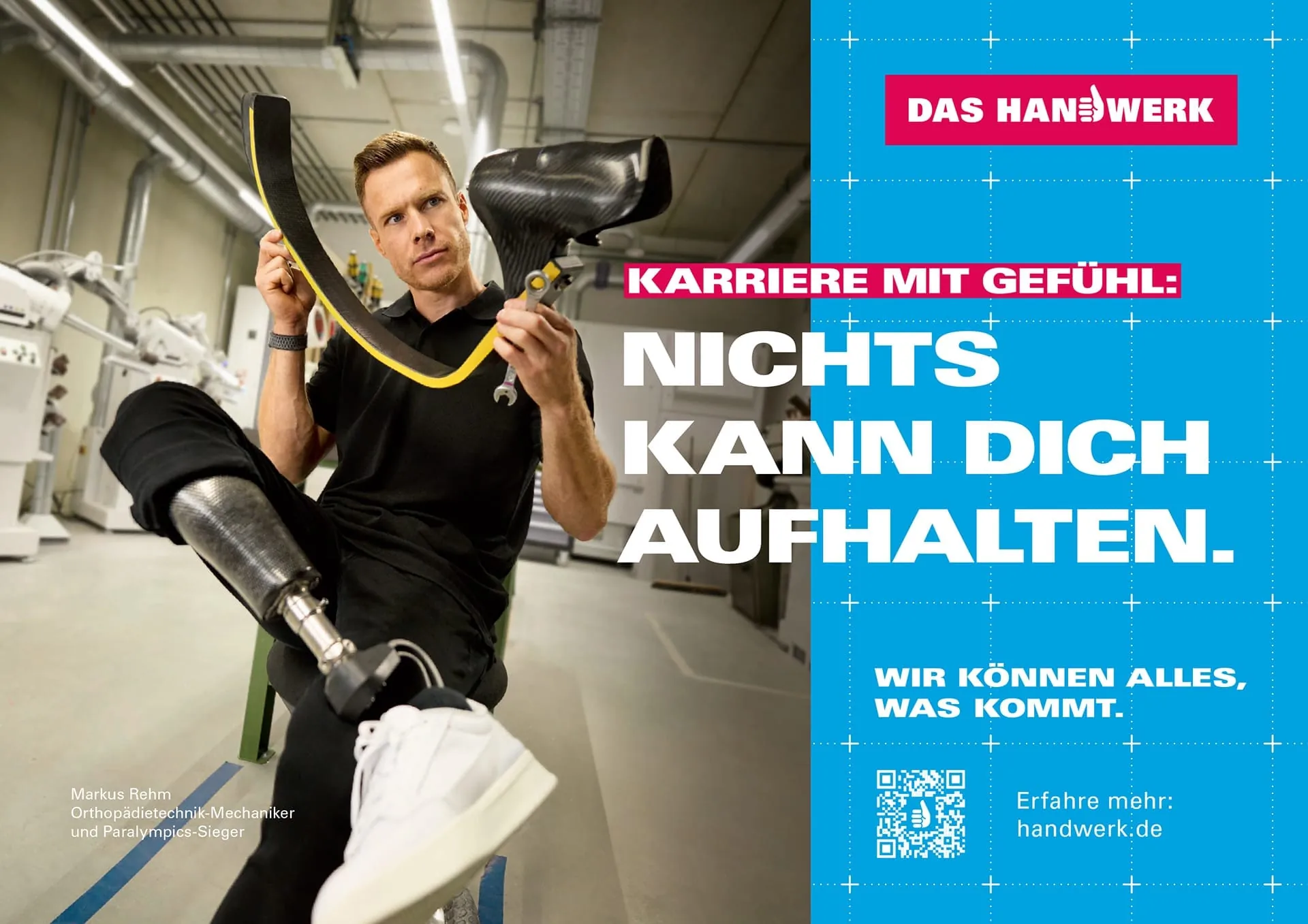 Imagekampagne "Das Handwerk": Orthopädietechnik-Mechaniker Markus Rehm
