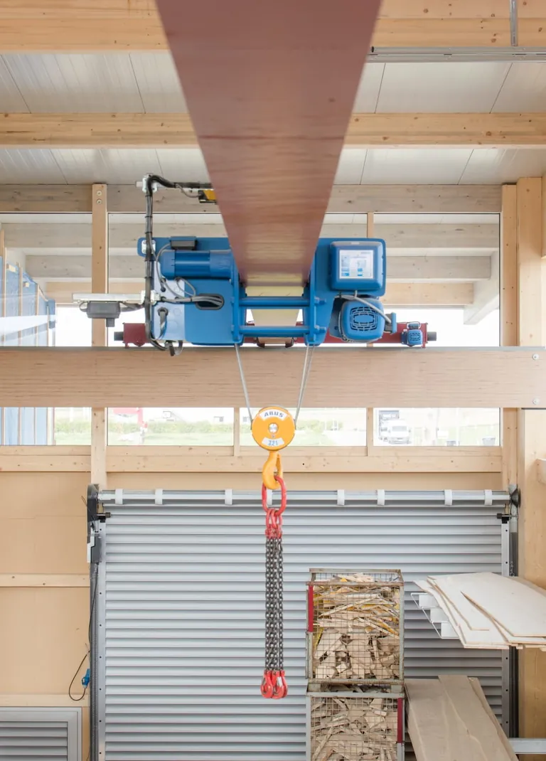 Kranbahn-Tr&auml;ger aus Baubuche