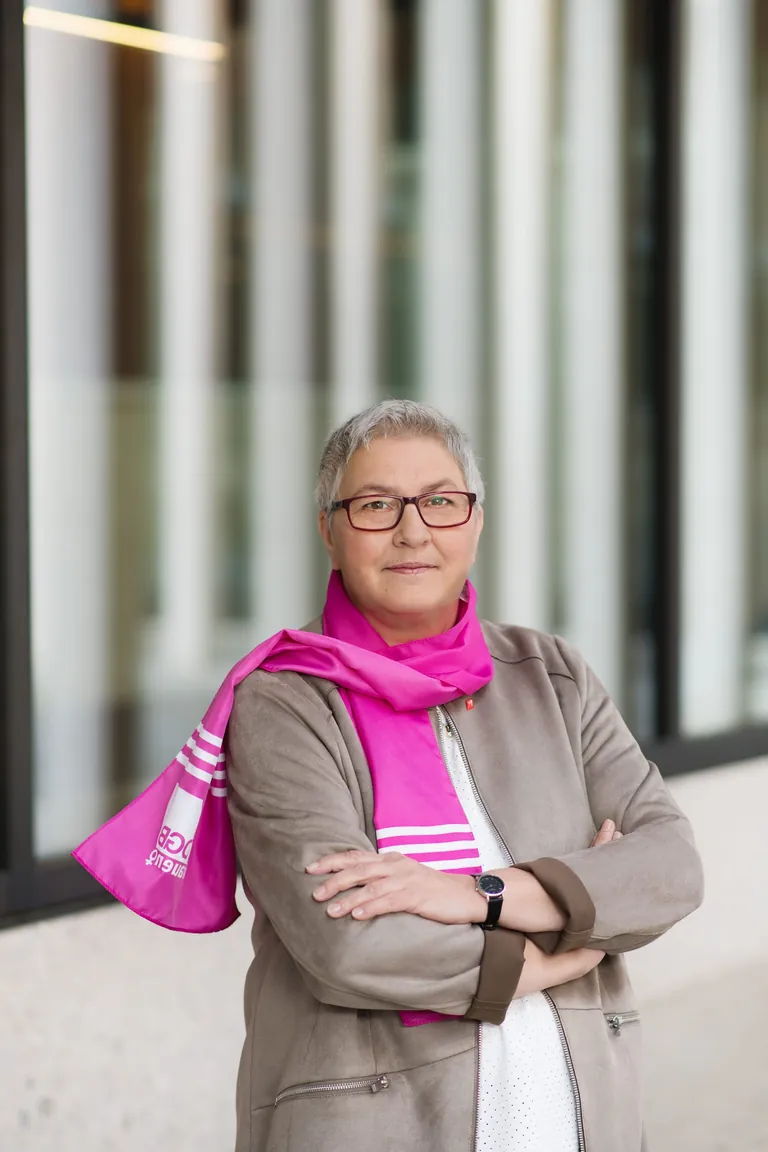 Elke Hannack, stellvertretende Vorsitzende des Deutschen Gewerkschaftsbundes (DGB)