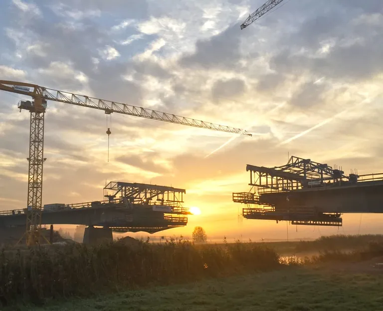 Br&uuml;cke &uuml;ber die Schwarze Elster bei Bad Liebenwerda.