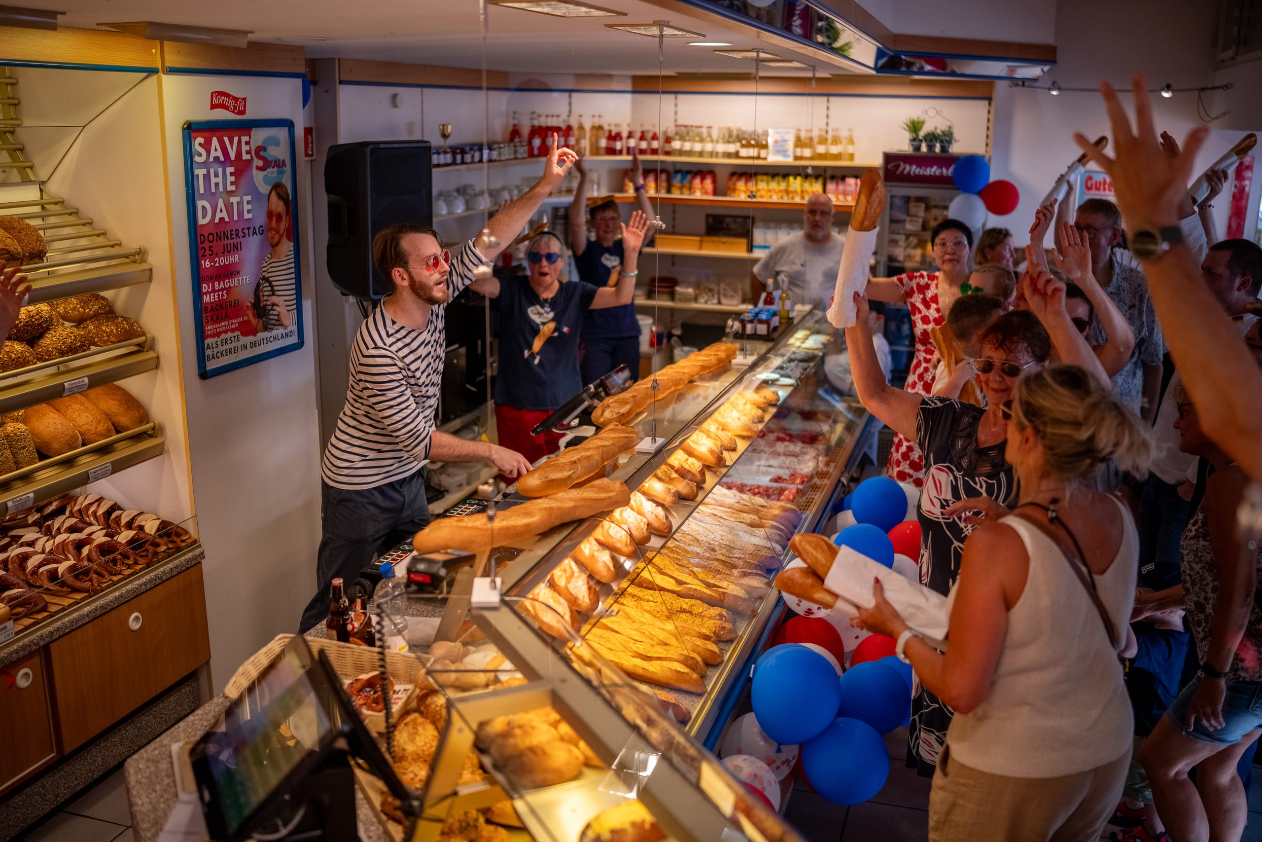 "DJ Baguette" legt erstmals in deutscher Bäckerei auf