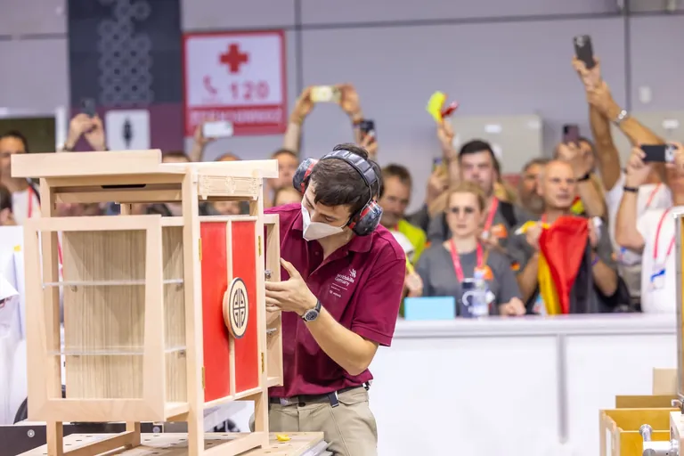 Tobias Kelz bei den WorldSkills
