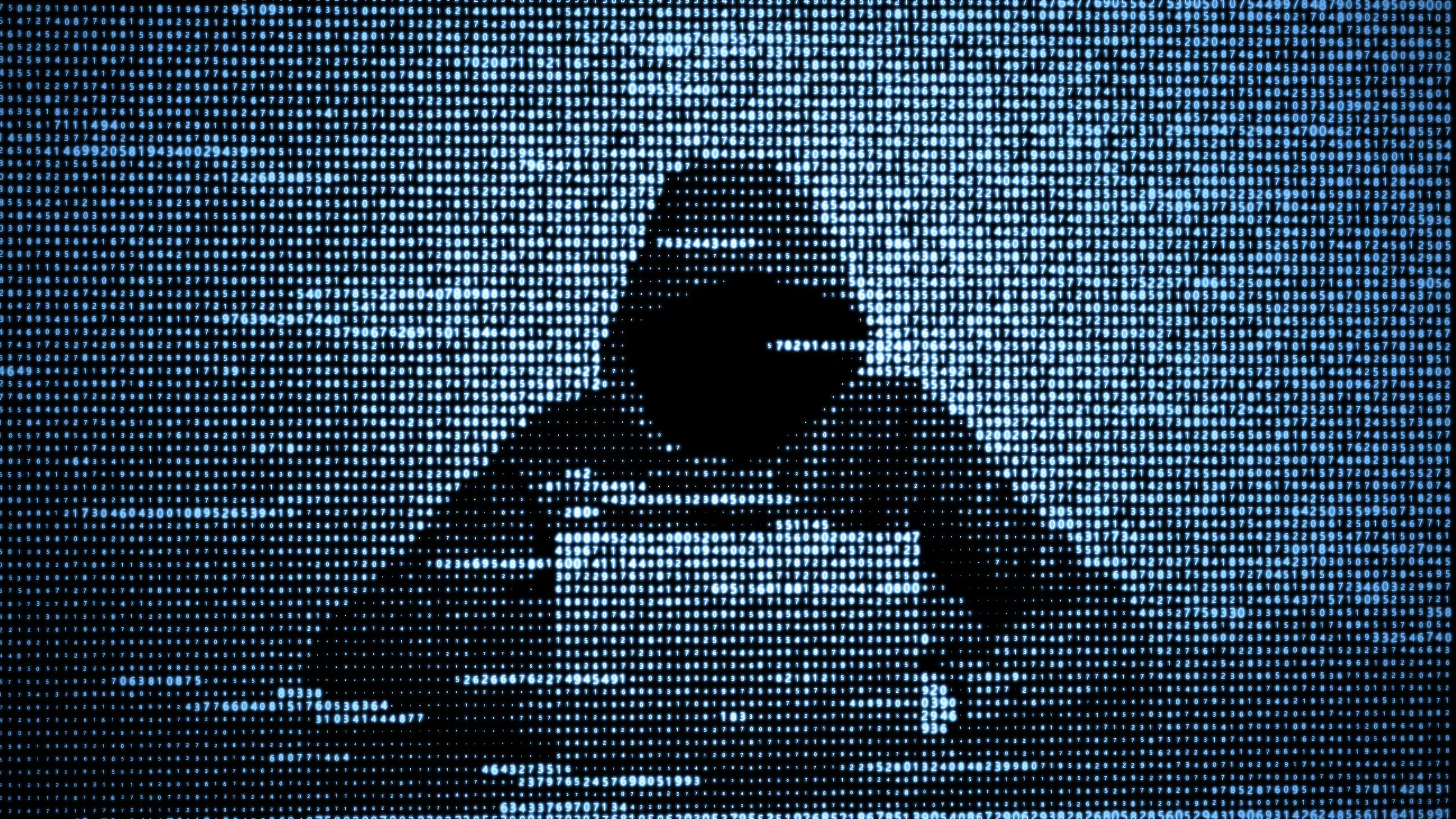 Ein Hacker in einem IT-Konzept, dargestellt mit Programmiersprache