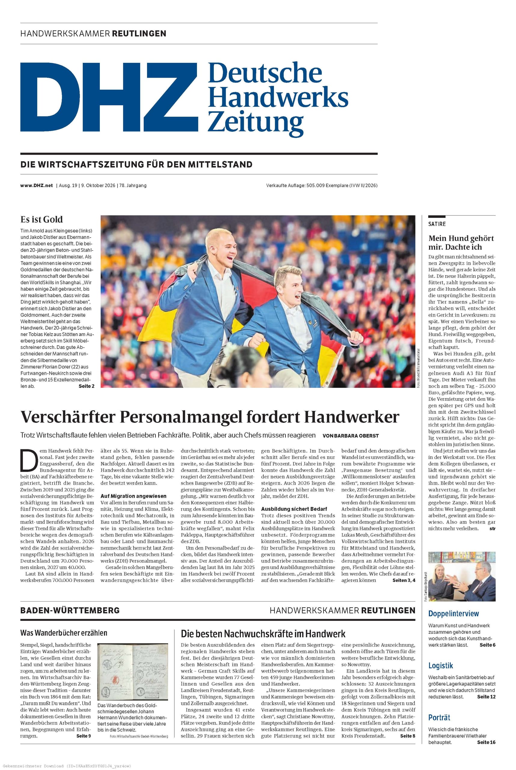 DHZ Oktober 2026