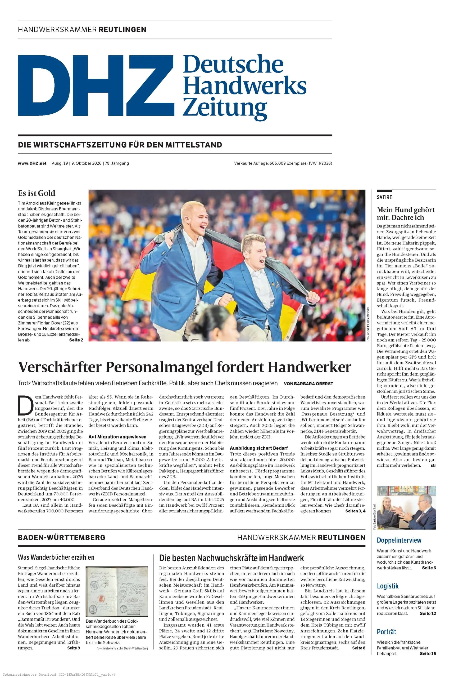DHZ Oktober 2026