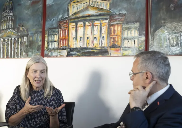 Prof. Marion Ackermann und Jörg Dittrich